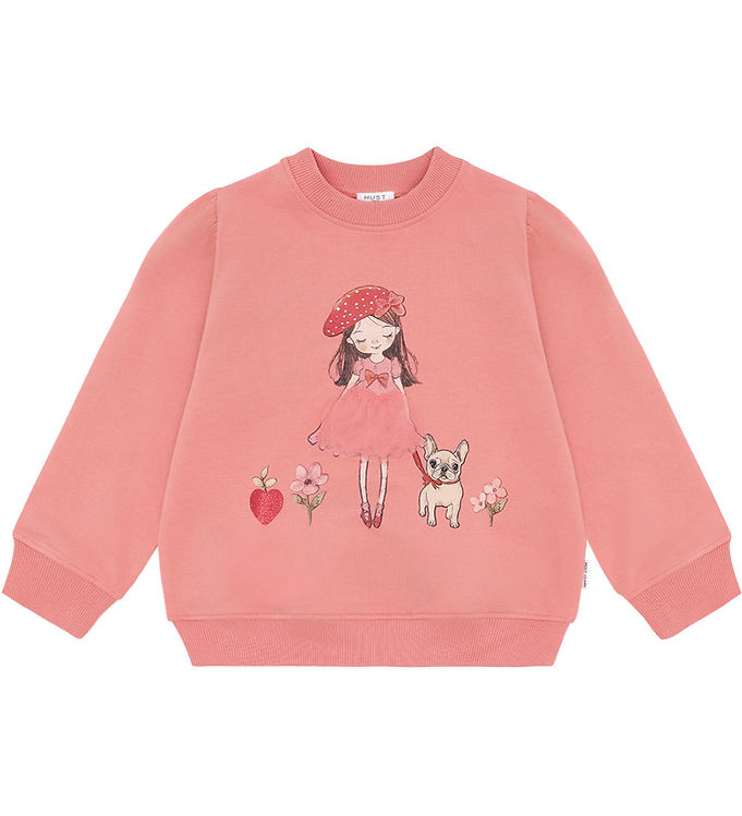 Hust and Claire Sweatshirt - HCSicillia - Sorbet m. Print