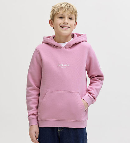 Jack & Jones Hættetrøje - Noos - JjeSoho JNR - Prism Pink