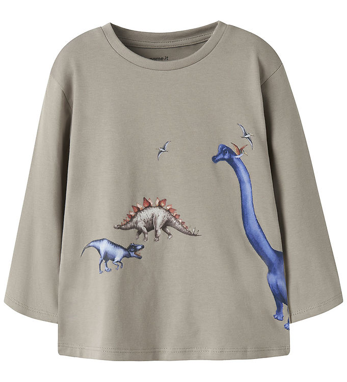 NAME IT Langærmet Bluse Bart Vintage Khaki