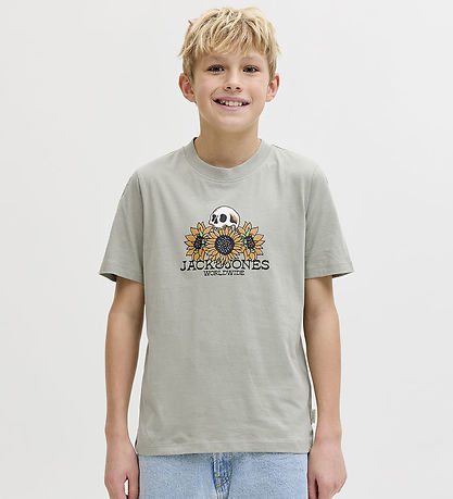 Jack & Jones T-Shirt - JorCatskills - Seagrass m. Print