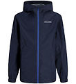 Jack & Jones Rain Jacket - JjeLynn - Navy Blazer/Surf The Web Zi