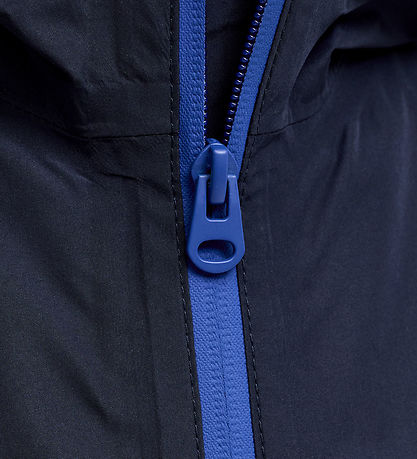 Jack & Jones Regnjakke - JjeLynn - Navy Blazer/Surf The Web Zipp