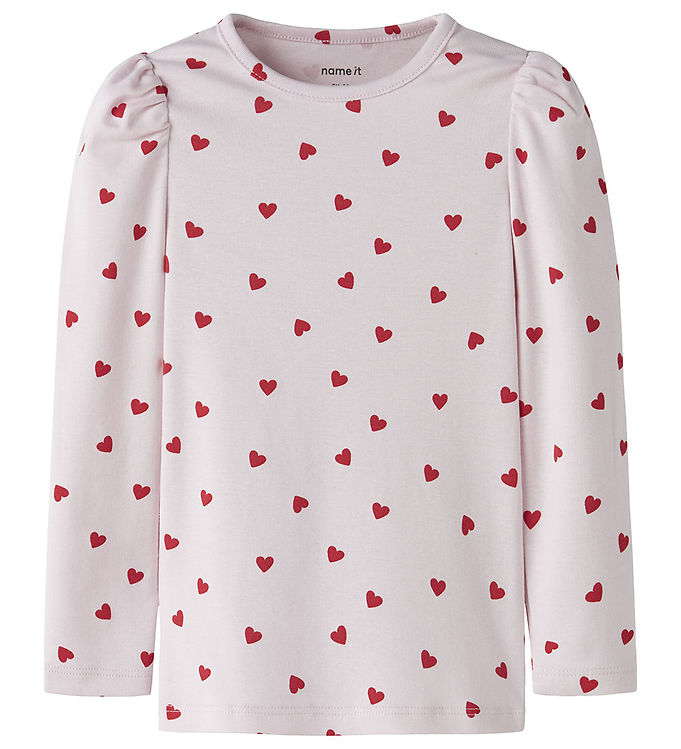 Name It Bluse - nmfbHEART - Cradle Pink