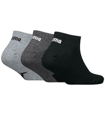 Puma Ankelstrømper - 3-pak - Sort/Grå