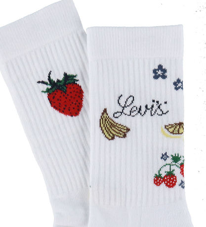 Levis Strømper - 2-pak - Fruit Aop - White Combo
