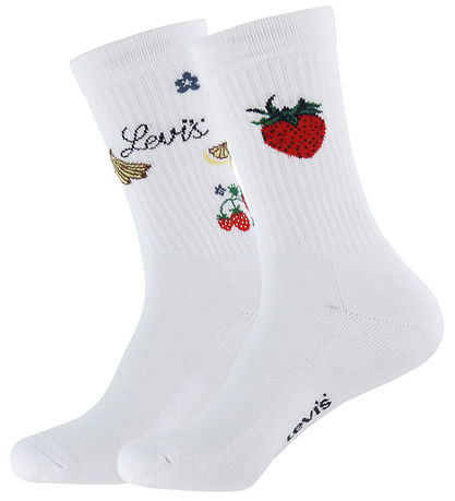 Levis Strømper - 2-pak - Fruit Aop - White Combo