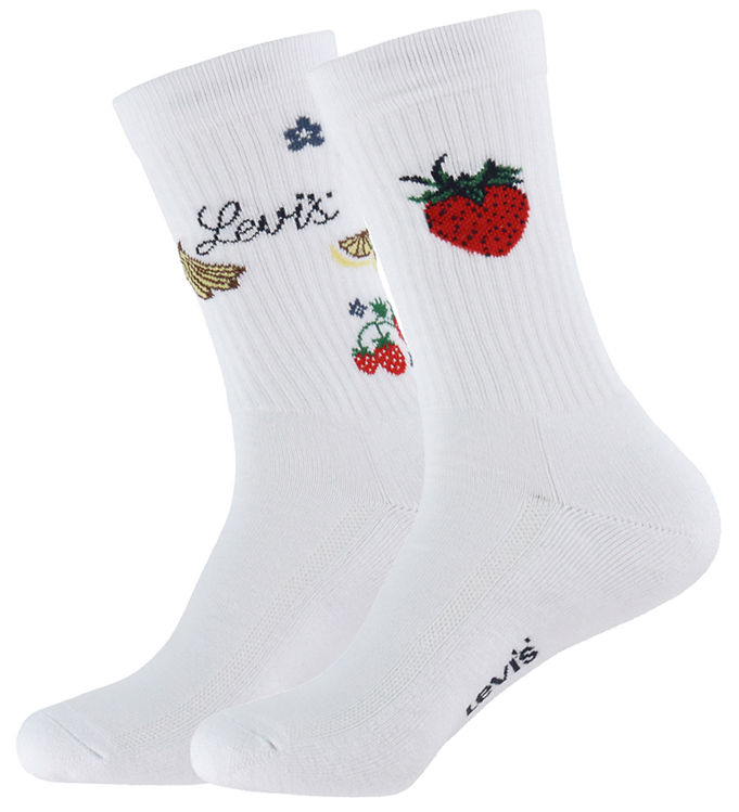 Levis Strømper - 2-pak - Fruit Aop - White Combo