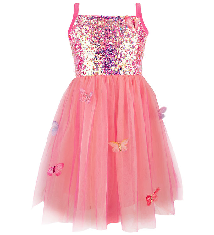 Great Pretenders Udklædning - Butterfly Bliss Kjole - Hot Pink