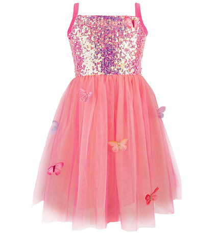 Great Pretenders Udklædning - Butterfly Bliss Kjole - Hot Pink