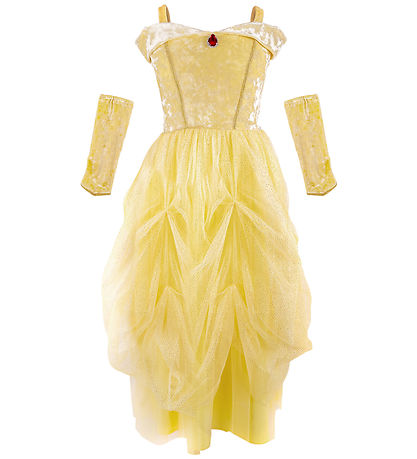 Great Pretenders Udklædning - Velvety Princess Gown - Soft Yello