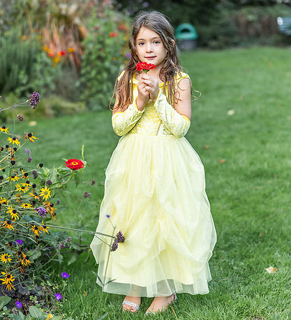 Great Pretenders Udklædning - Velvety Princess Gown - Soft Yello