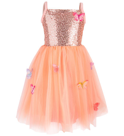 Great Pretenders Udklædning - Butterfly Bliss Kjole - Peach