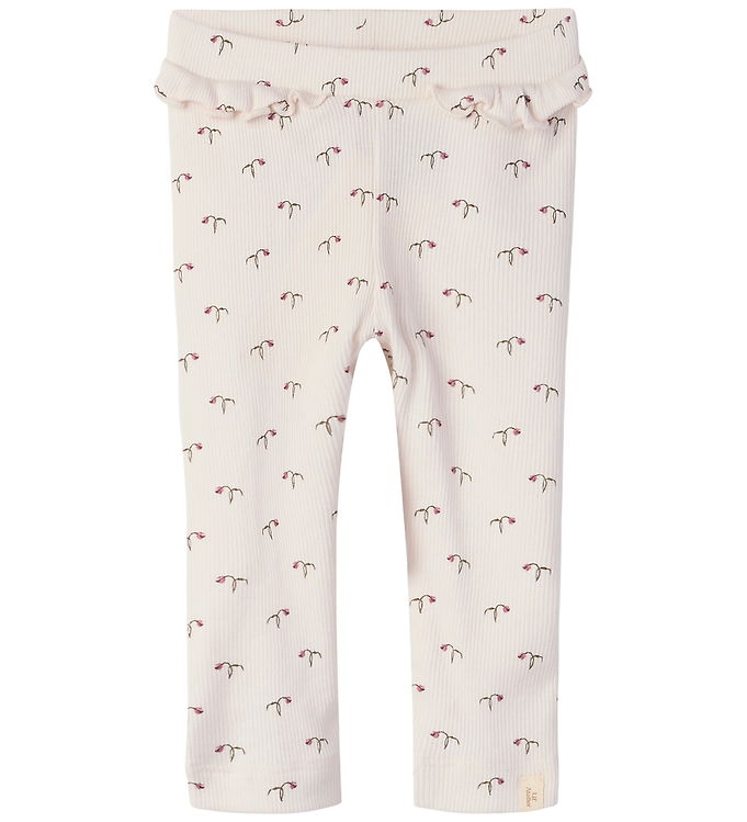 Lil' Atelier Leggings - Rib - NbfGago - Alomst Mauve/Tulip