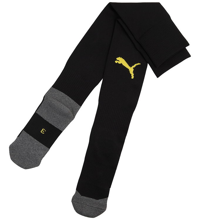 Puma Fodboldstrømper - teamLIGA26 - Sort/Gul