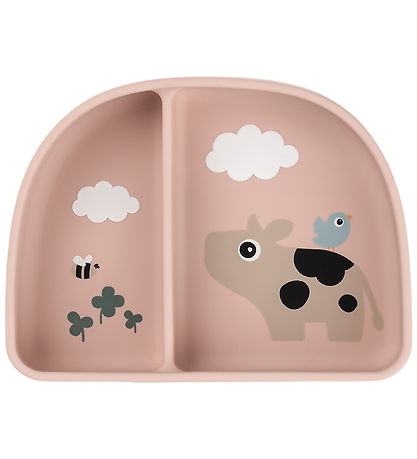 Done by Deer Stick And Stay Inddelt Skål - Tiny Farm - Pudder