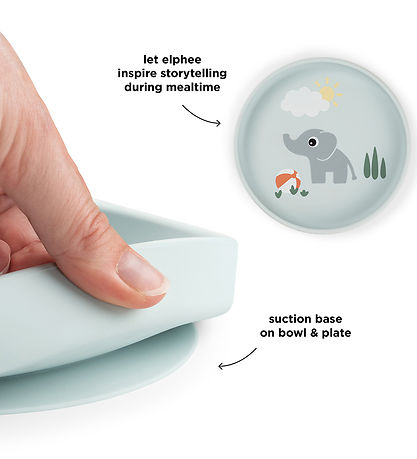 Done by Deer Stick And Stay Tallerken - Playground - Blå