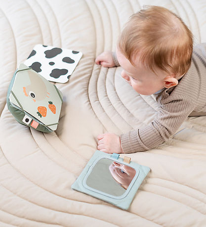 Done by Deer Baby Kontrastkortholder - Tiny Farm - Grøn