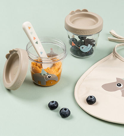 Done by Deer Babymad Bøtter - 2-pak - Celebration - Sand