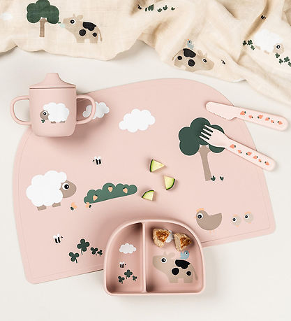 Done by Deer Tudkop m. Håndtag - Silikone - Tiny Farm - Pudder