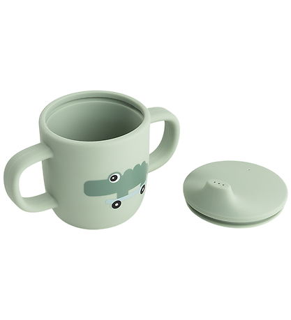 Done by Deer Tudkop m. Håndtag - Silikone - Playground - Grøn