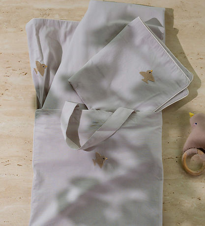 Moonboon Sengetøj - Baby - Lunar Rock m. Bird