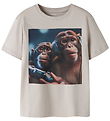 Name It T-shirt - NkmVoto - Chateau Gray/Gamer Monkey