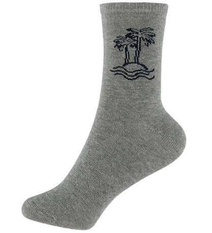 Name It Strømper - 5-pak - NkmVaks - Grey Melange