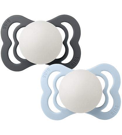 BIBS Supreme Natsutter - Str. 1 - Silikone - 2-pak - Iron Glow/B