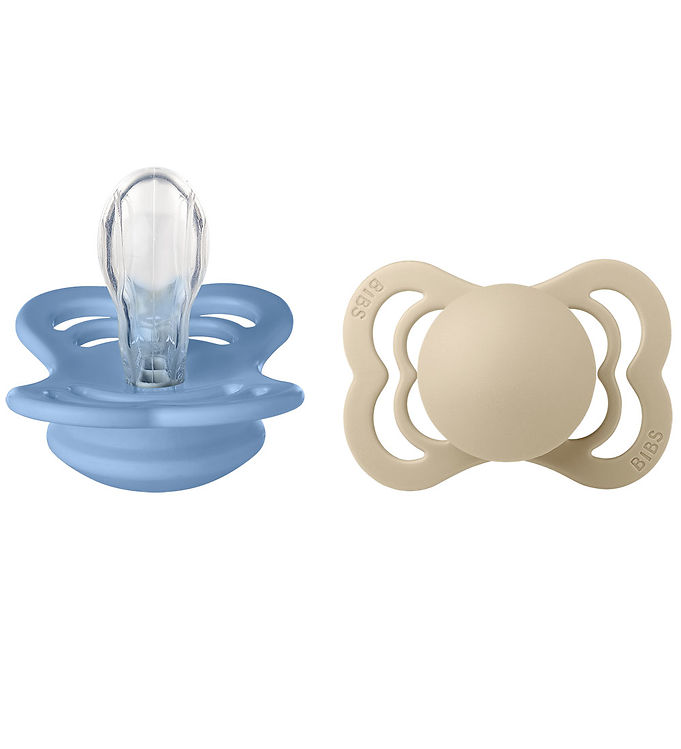 BIBS Supreme Sutter - Str. 1 - Symmetrisk - 2-pak - Vanilla/Sky