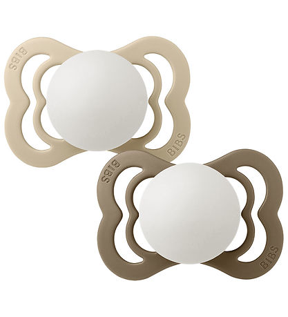 BIBS Supreme Natsutter - Str. 1 - Silikone - 2-pak - Vanilla Glo