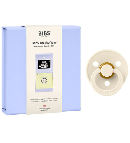BIBS Gavesæt - Baby on The Way - Sut - Str. 1 - Latex - Ivory