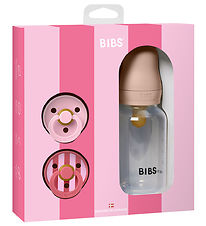 BIBS Sprinkle - Gift Set - Pacifiers/Feeding Bottle - Blush