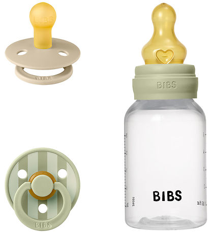 BIBS Sprinkle - Gift Set - Pacifiers/Feeding Bottle - Sage