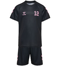 Hummel Shorts/T-shirt - hmlShimmer - Black/Bridal Rose