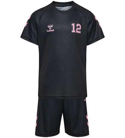 Hummel Shorts/T-shirt - hmlShimmer - Black/Bridal Rose