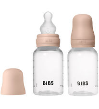 BIBS Feeding Bottles - 2-Pack - 150 mL - PP/Silicone - Blush