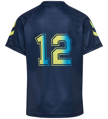 Hummel Træningssæt - hmlShimmer - Dress Blues/Limeade