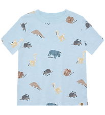 Minymo T-shirt - AOP - Niagara Mist