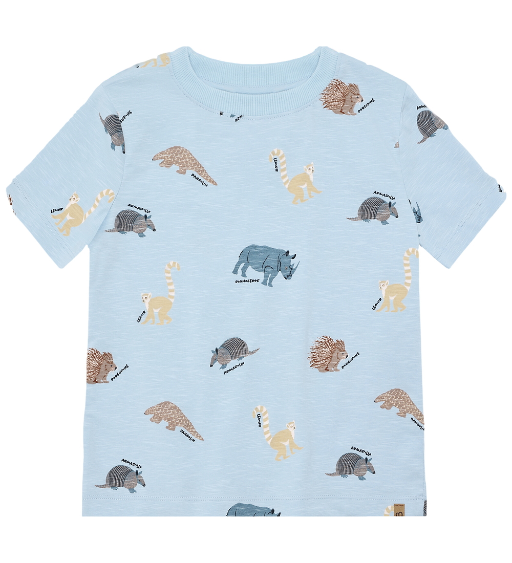 Minymo T-Shirt - AOP - Niagara Mist - Minymo - 4 Jahre (104) - T-Shirts