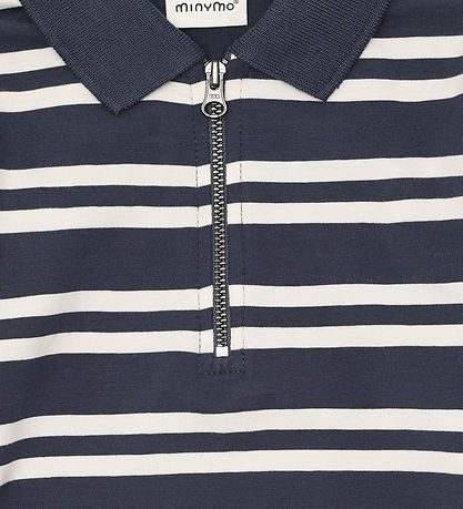 Minymo Polobluse m. Lynlås - Odyssey Gray
