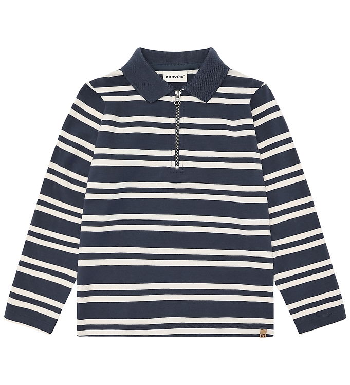 Minymo Polobluse m. Lynlås - Odyssey Gray