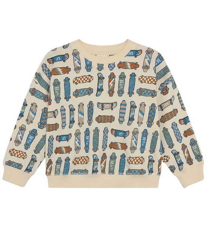 Minymo Sweatshirt - AOP - White Swan