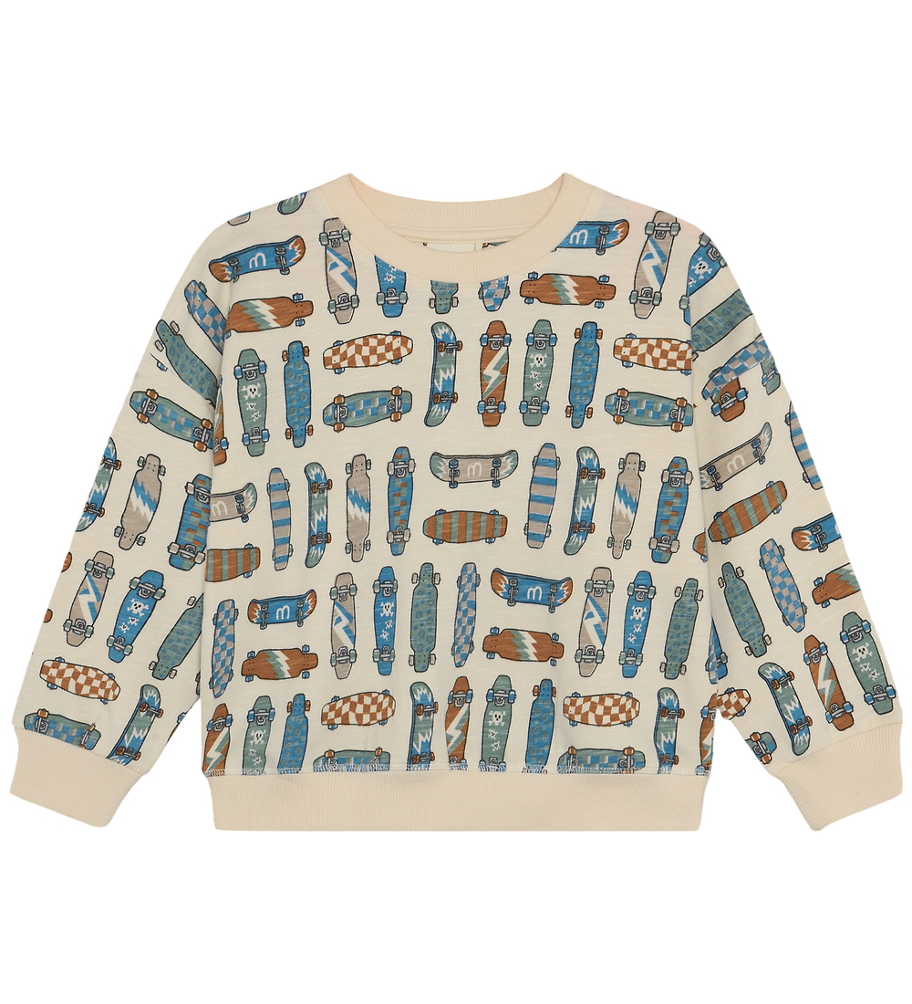 Minymo Sweatshirt - AOP - White Swan - Minymo - 9 Jahre (134) - Sweatshirts