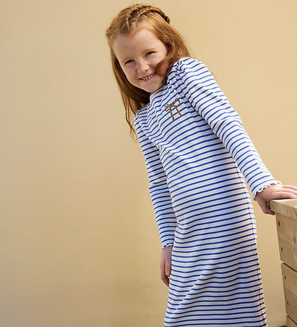 Minymo Kjole - Rib - Dutch Blue