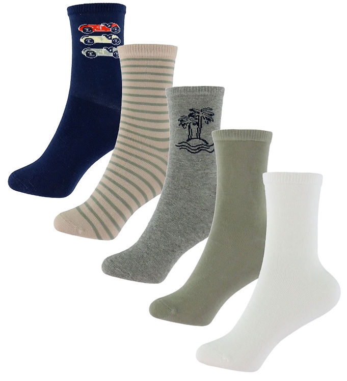 Name It Strømper - NmmVagn - 5-pak - Shadow