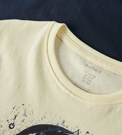 Name It T-Shirts - NkmVictor - 2-pak - Navy Blazer/Pear Sorbet