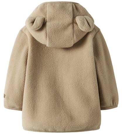 Name It Fleecejakke - NbnMeeko - Silver Mink