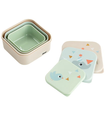 Done by Deer Madkasse - 3-pak - Celebration - Sand