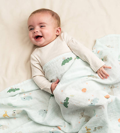 Done by Deer Babysvøb - Musselin - Celebration - Blå