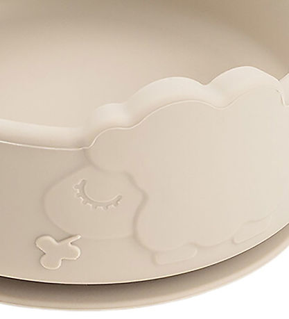 Done by Deer Spisesæt - Silikone - Stick & Stay - Sheepy - Sand